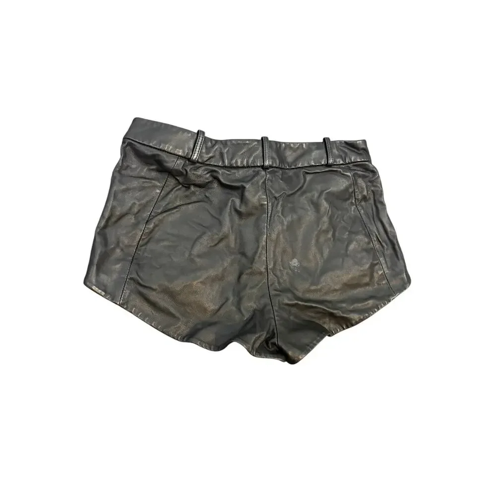 Lamarque Annaise Hot Short Leather Biker Y2k Streetwear Fall Winter Evening S